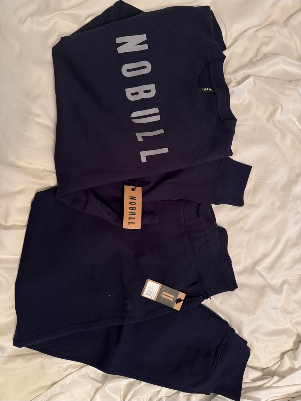 NOBULL All Day Navy Crew Sweatshirt & Joggers Set